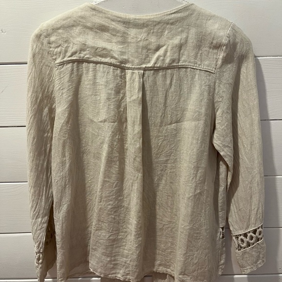 VIA SIGNORIA – Linen Cardigan (Made in Italy) Small - Picture 9 of 10